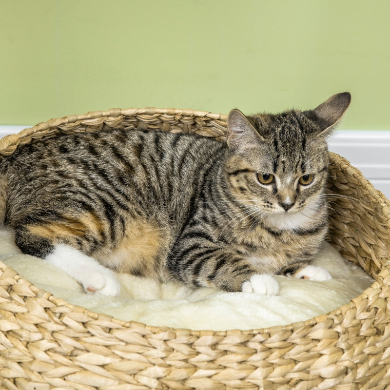 72cm Cat Tree Tower with Sisal Scratching Post, Beds, Toy Ball - Grey