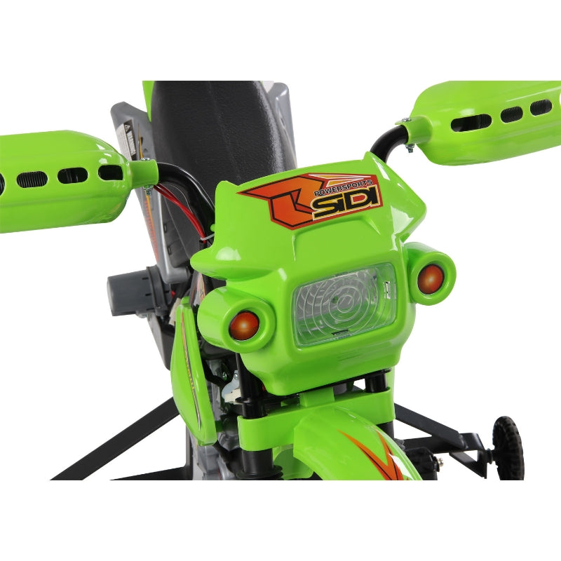 Green Kids Electric Motorbike Ride-On Toy (Ages 3-6)