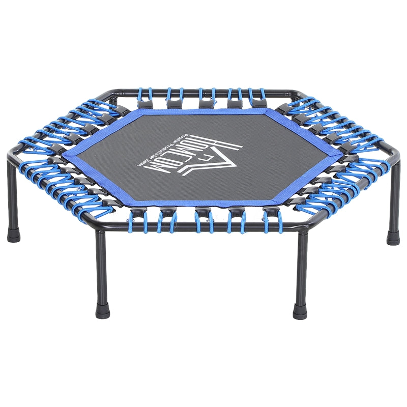 Blue 40" Mini Hexagon Trampoline with Anti-slip Pads