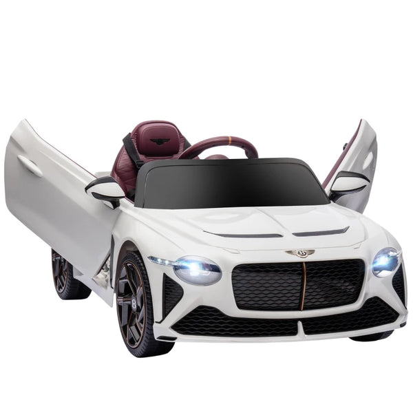 White Licensed 12V Kids Electric Car with Remote Control