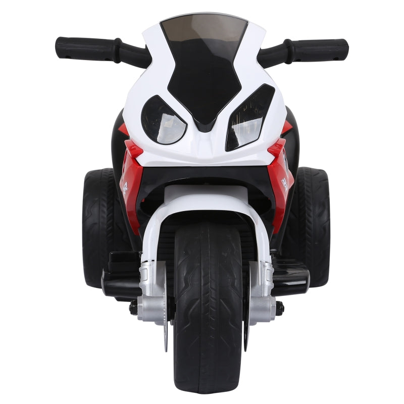 Kids Electric Ride-On Motorbike with Headlights and Music, 6V - Red