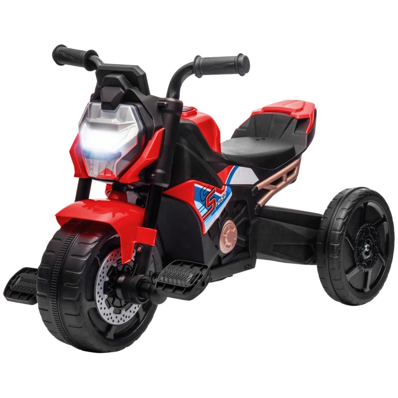 Red 3-in-1 Toddler Trike with Motorcycle Design
