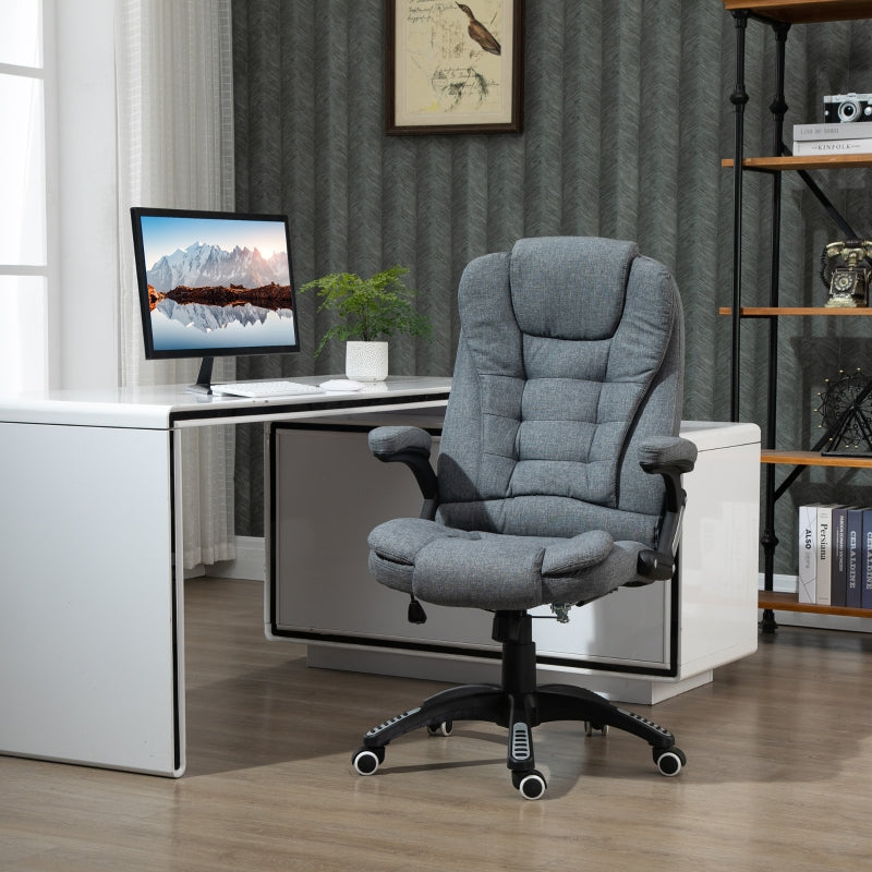 Dark Grey Ergonomic Office Chair with Armrests & Adjustable Height