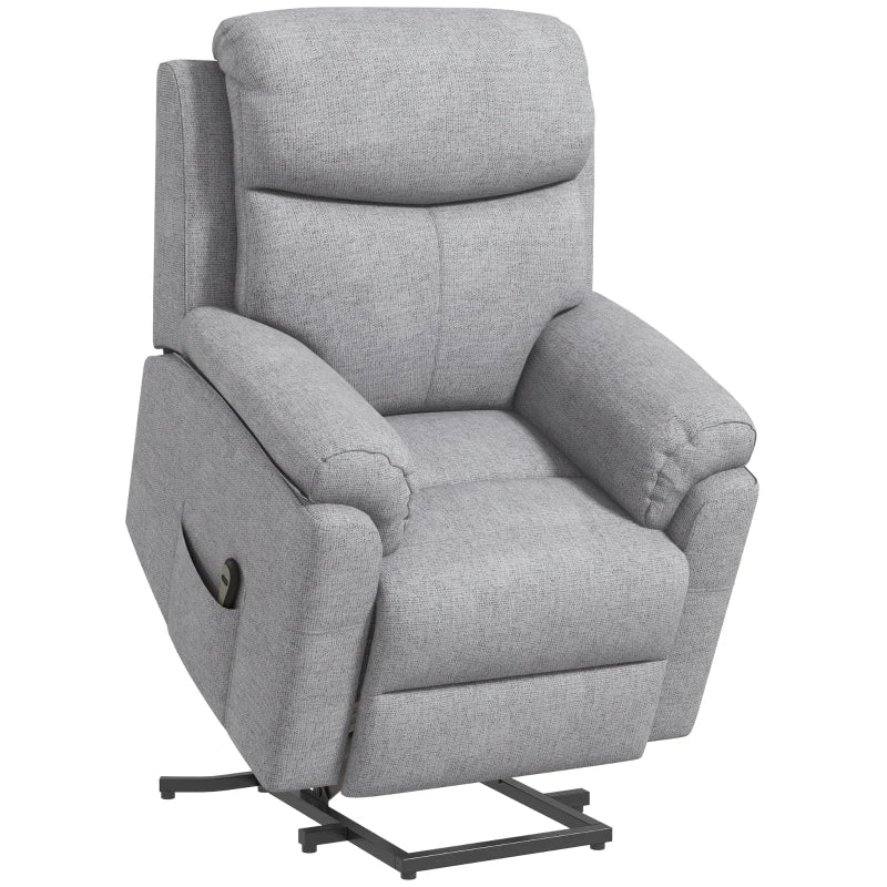 Grey Electric Power Lift Recliner Chair with Massage for Elderly