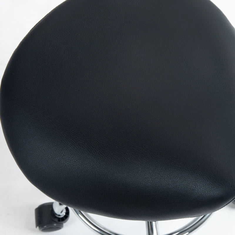 Black Salon Saddle Stool for Massage, Spa, Clinic, Beauty, Hairdressing, Tattoo