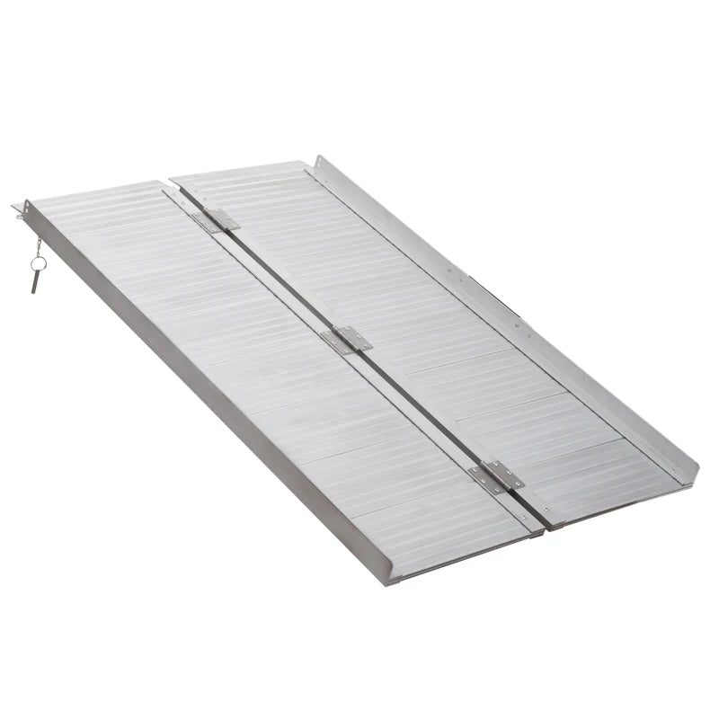 4ft Portable Aluminum Wheelchair Ramp - Silver