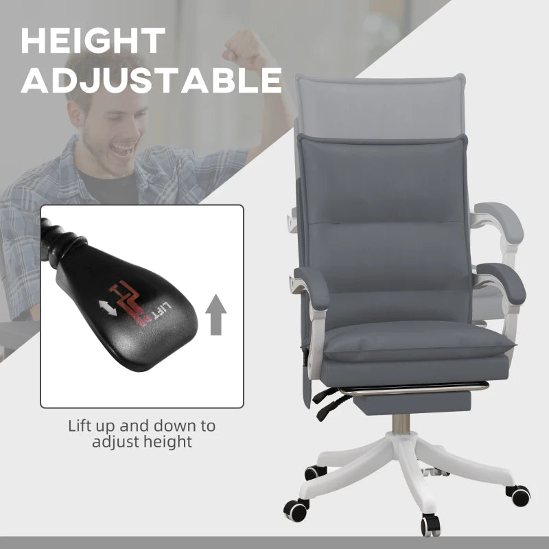 Massage Office Chair with Heat and Footrest