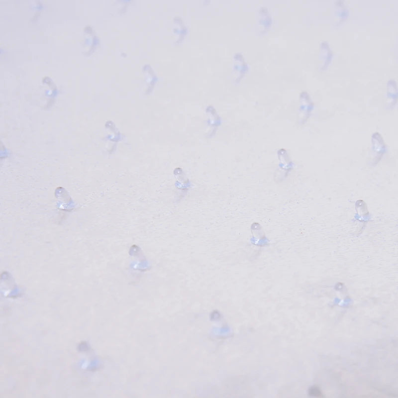 Clear Office Chair Mat with Non-Slip Studs - Frosted Lip