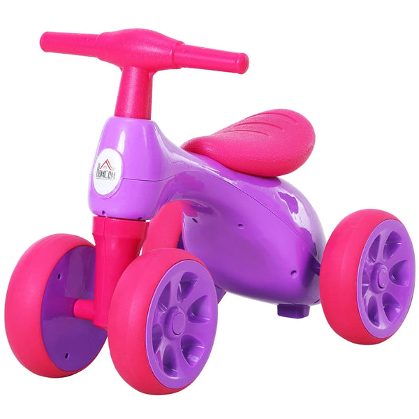 Violet Fuchsia Baby Balance Bike with Storage Bin