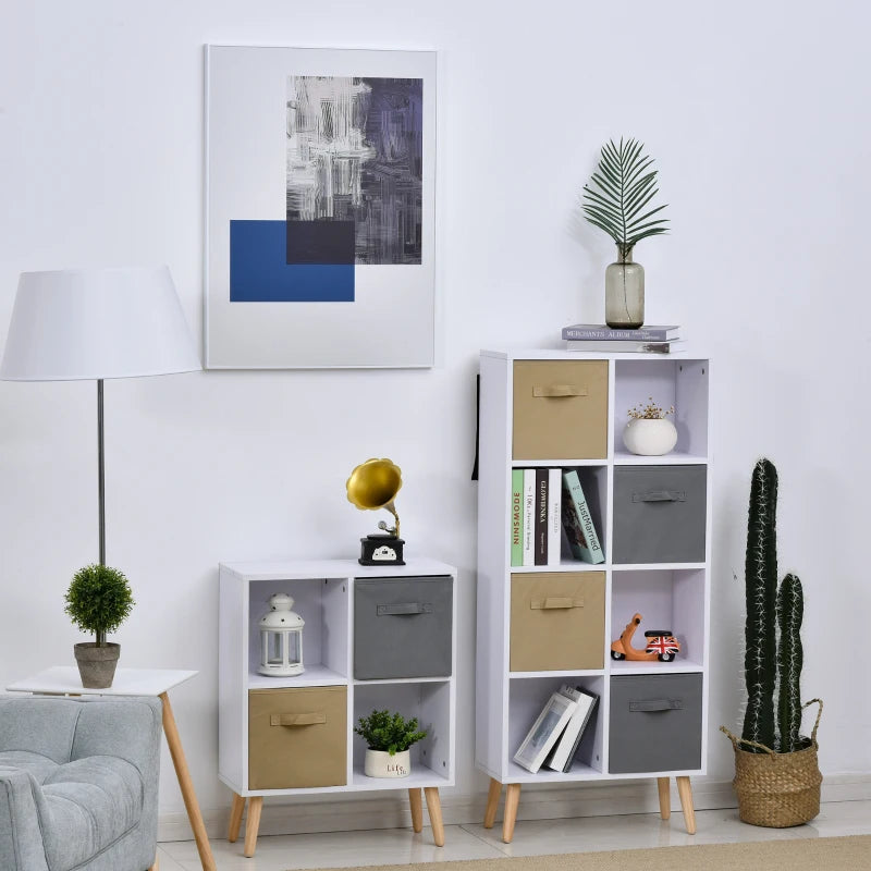 White 4-Cube Elevated Storage Organizer