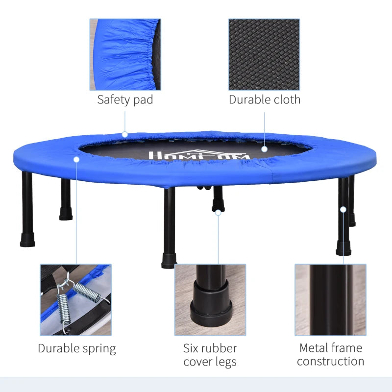 Blue 91cm Aerobic Rebounder Trampoline with Sponge Edge