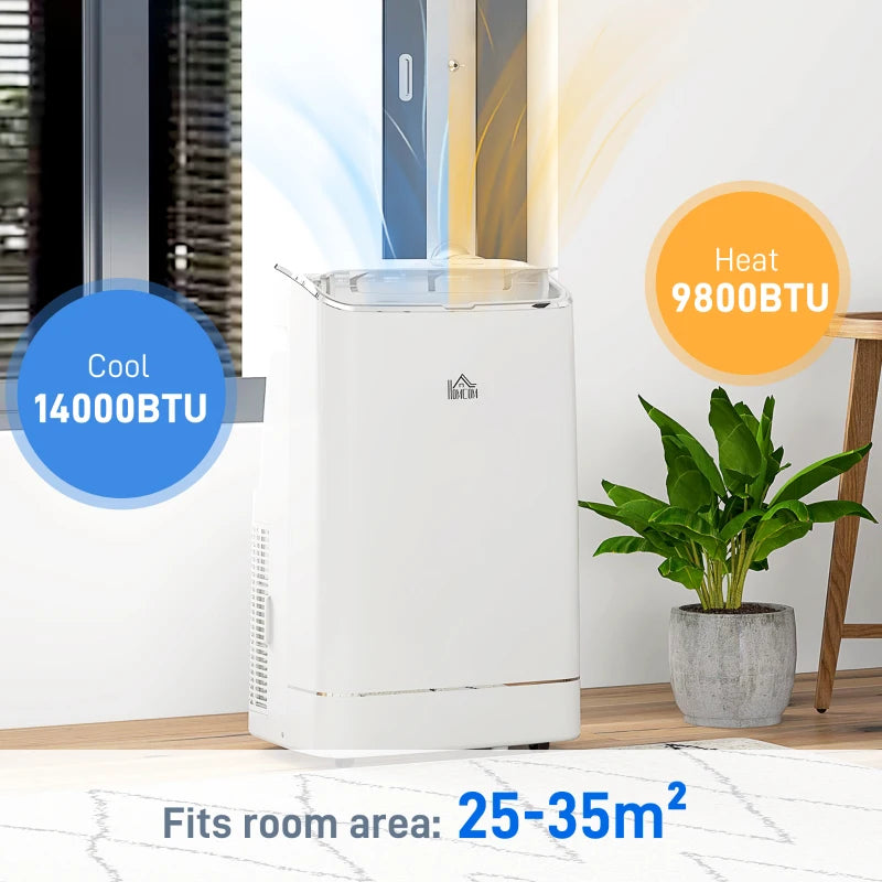 5-in-1 Portable Air Conditioner 14,000 BTU - White