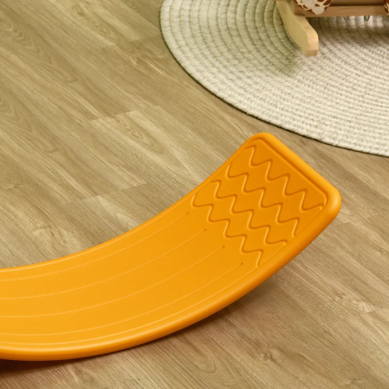 Orange Kids Balance Wobble Board - Montessori Toy for Ages 3-6