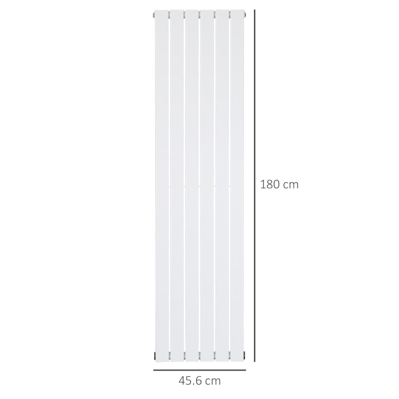 White Vertical Designer Radiator - 456 x 1800 mm Double Panel Wall Heater