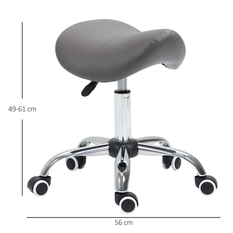 Grey Adjustable Salon Massage Stool