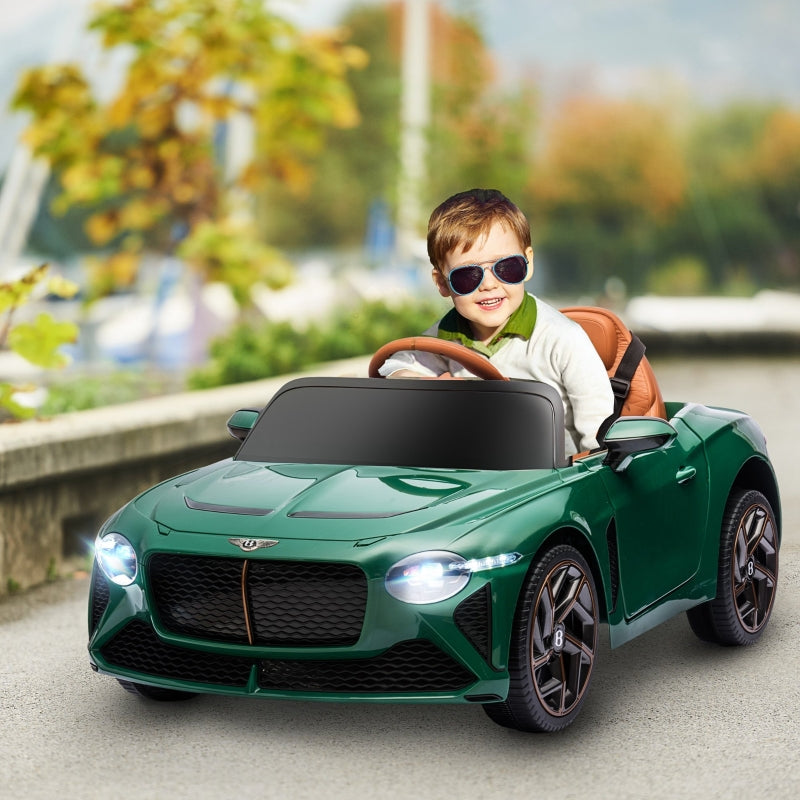 Green Licensed 12V Kids Electric Car with Remote Control and Music