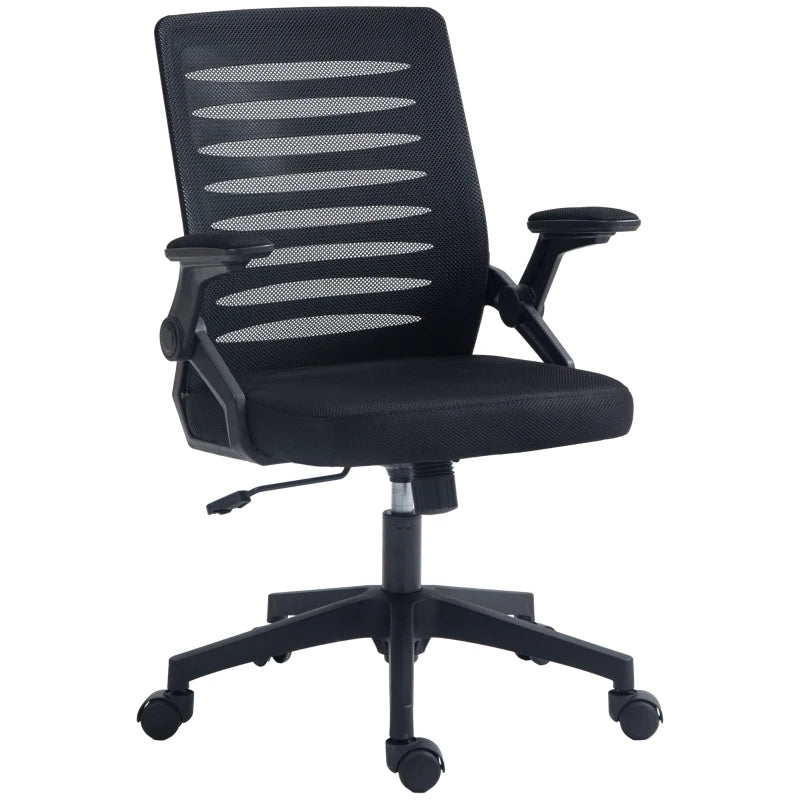 Black Mesh Back Adjustable Height Work Chair - Vinsetto 44-53.5cm