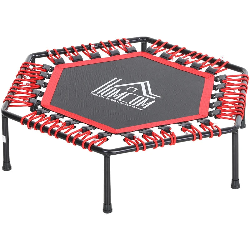 Red Mini Hexagon Trampoline with Anti-slip Pads