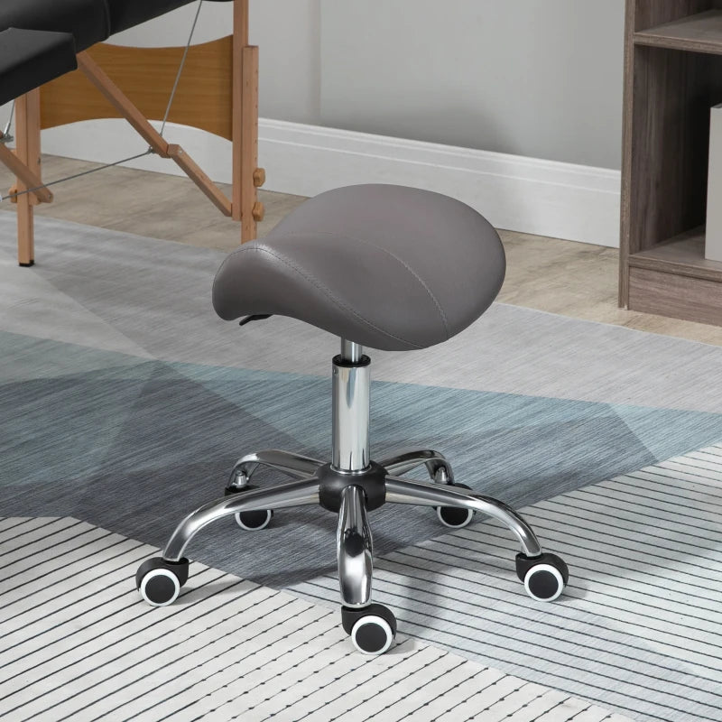 Grey Adjustable Salon Massage Stool