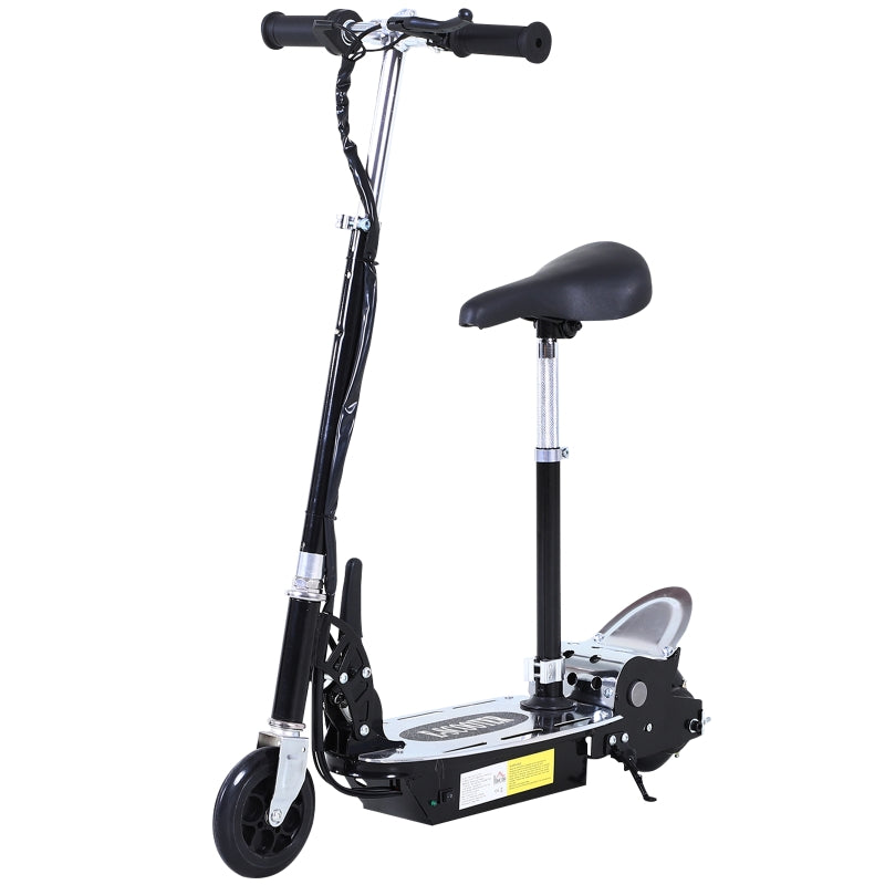 Foldable Electric Scooter with Rechargeable Battery - Black