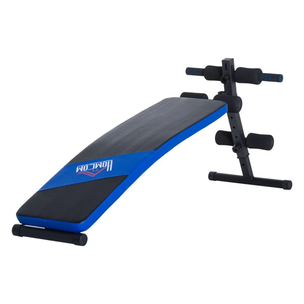 Steel Sit-Up Bench - Black/Blue