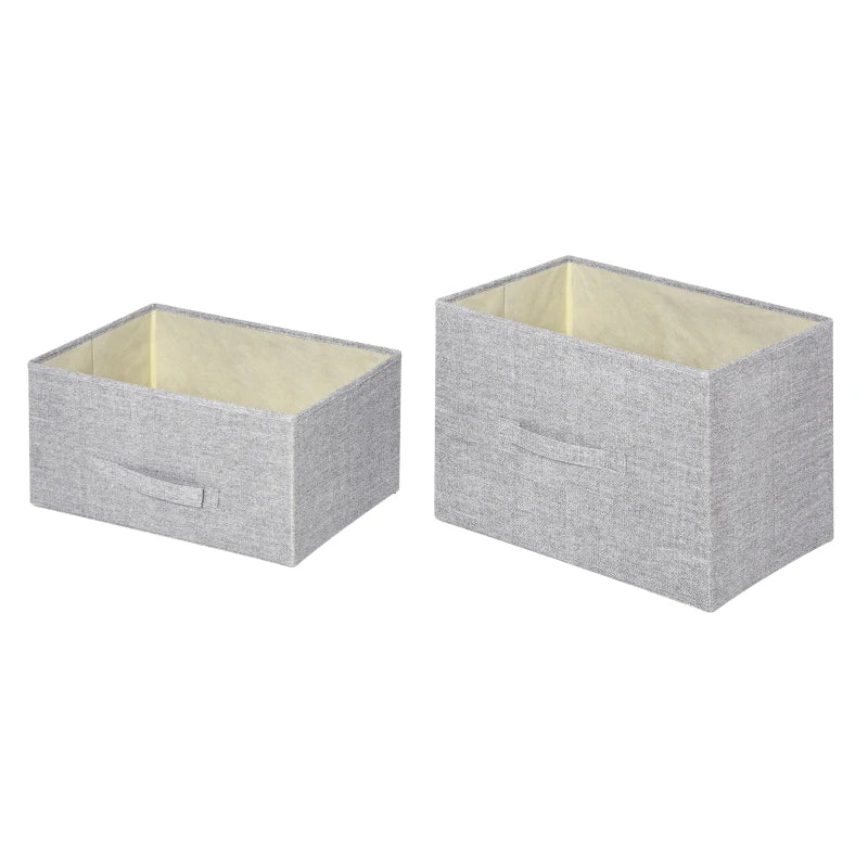 Grey 5-Drawer Linen Basket Storage Unit with Shelf - Metal Frame, Adjustable Feet