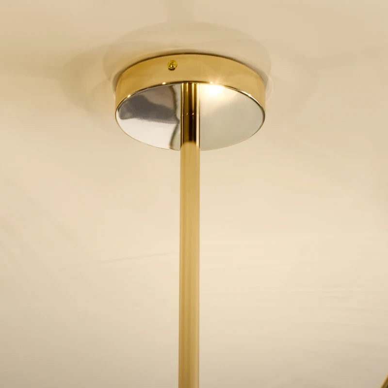 Gold 10-Light Modern Ceiling Chandelier for Bedroom and Living Room