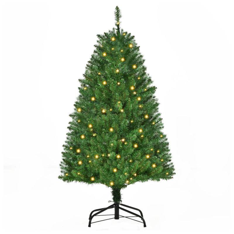 4FT Green Christmas Tree with Warm White LED Lights