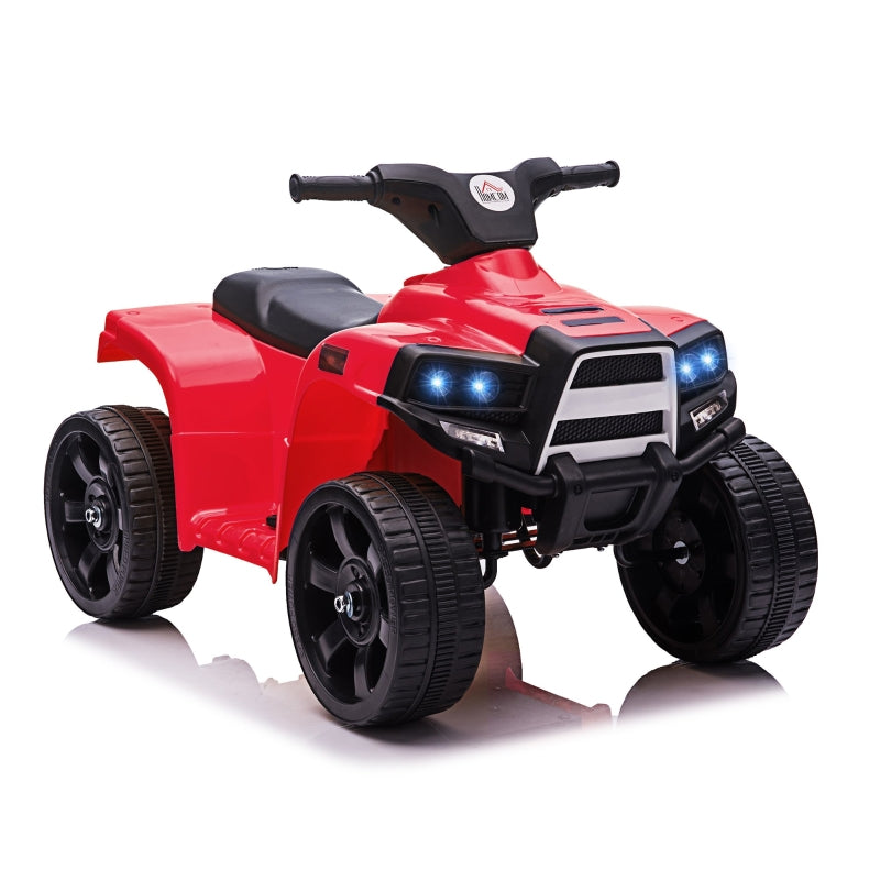 Red Kids Electric Ride-On ATV Toy Quad Bike with Headlights