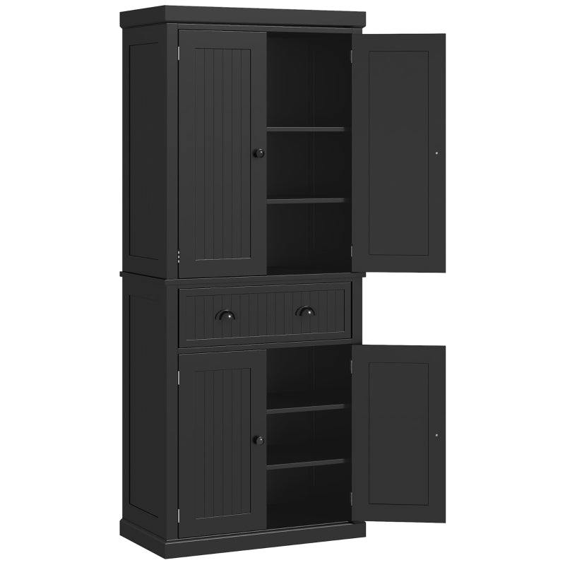 Black Freestanding Kitchen Storage Cabinet