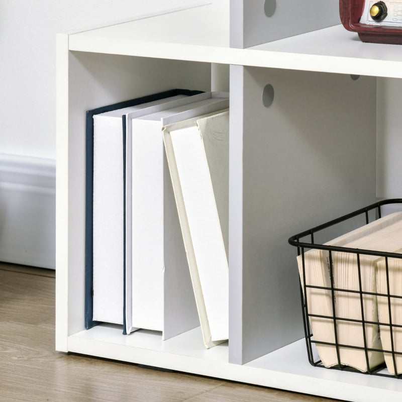 White 5-Tier Modern Bookcase with 13 Open Shelves