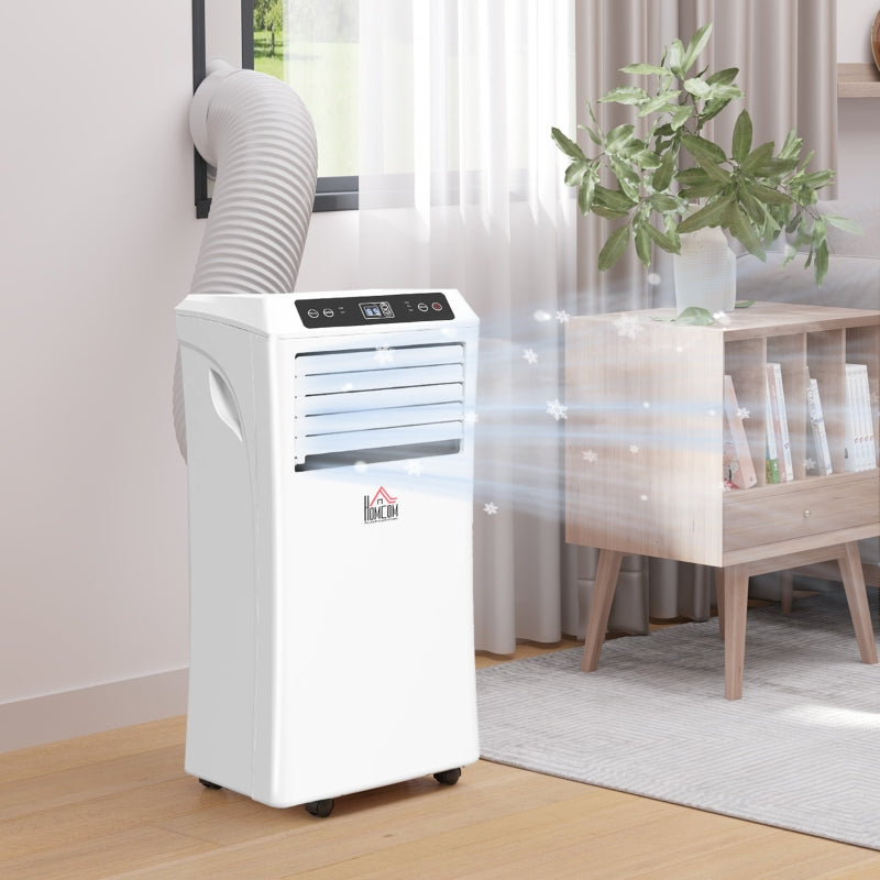 Portable 9000 BTU Air Conditioner - White, 3-in-1 Unit with Remote Control