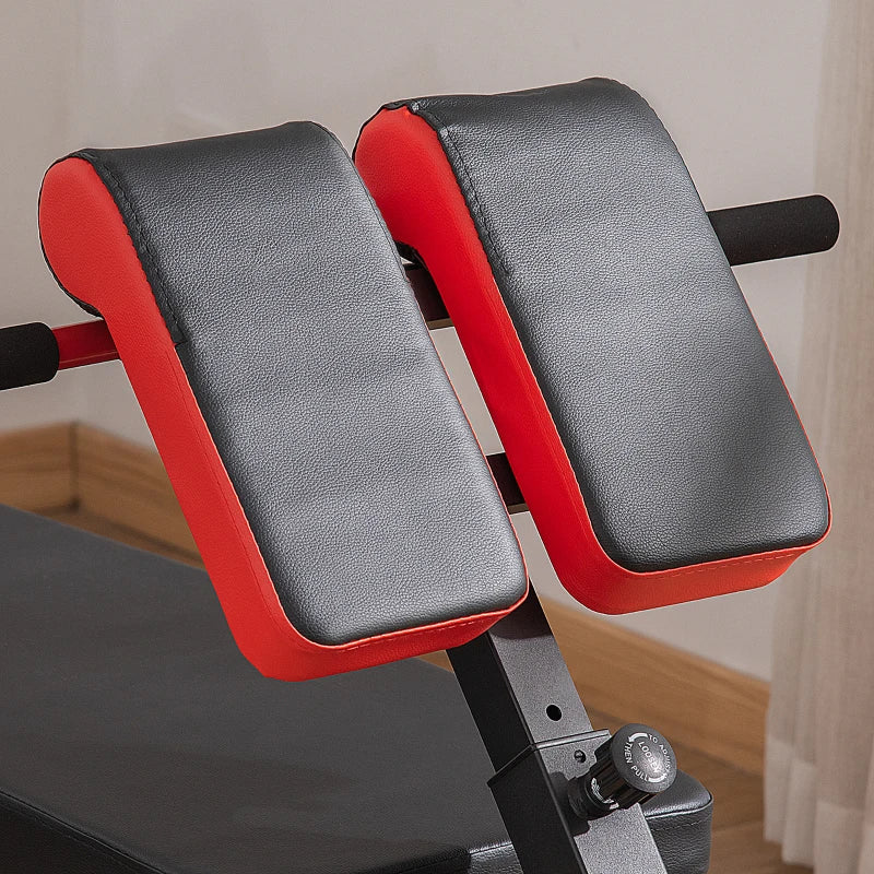 Adjustable Weight Bench Set with Dumbbells - Black