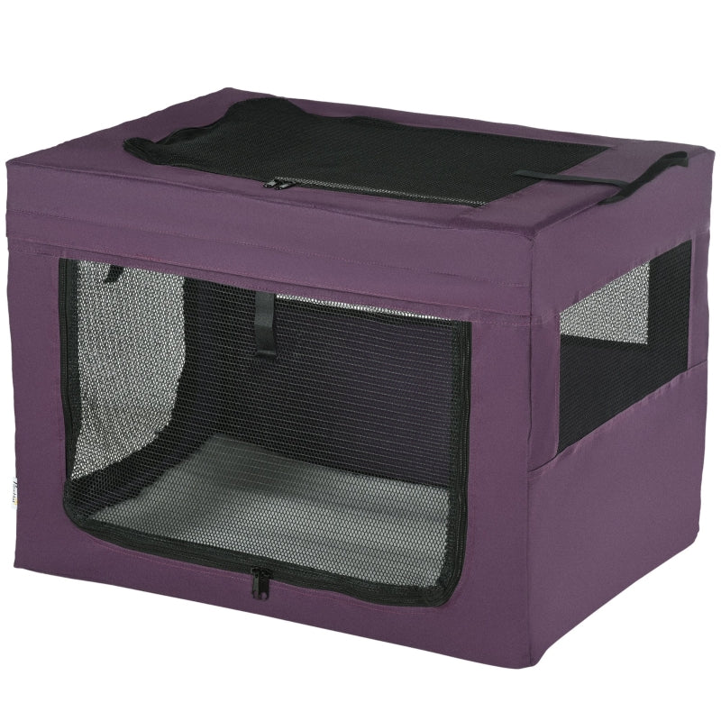 Purple Pet Carrier with Cushion for Miniature and Small Dogs - 69cm