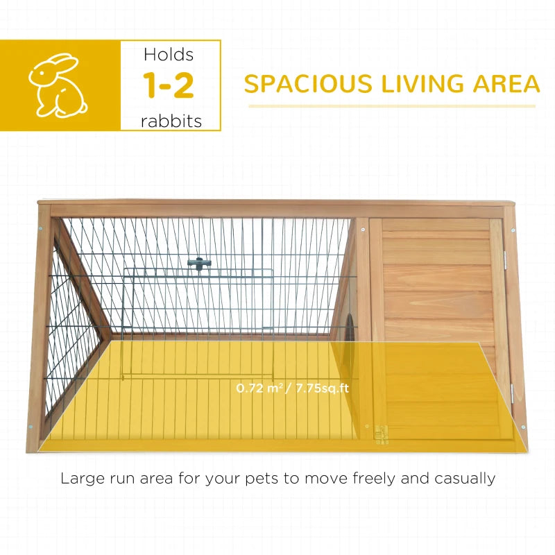 Yellow Triangle Small Animal Hutch 116 x 62.2 x 52.5 cm