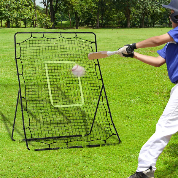 Black Baseball Rebounder Net for Teens and Adults - Softball Training Aid