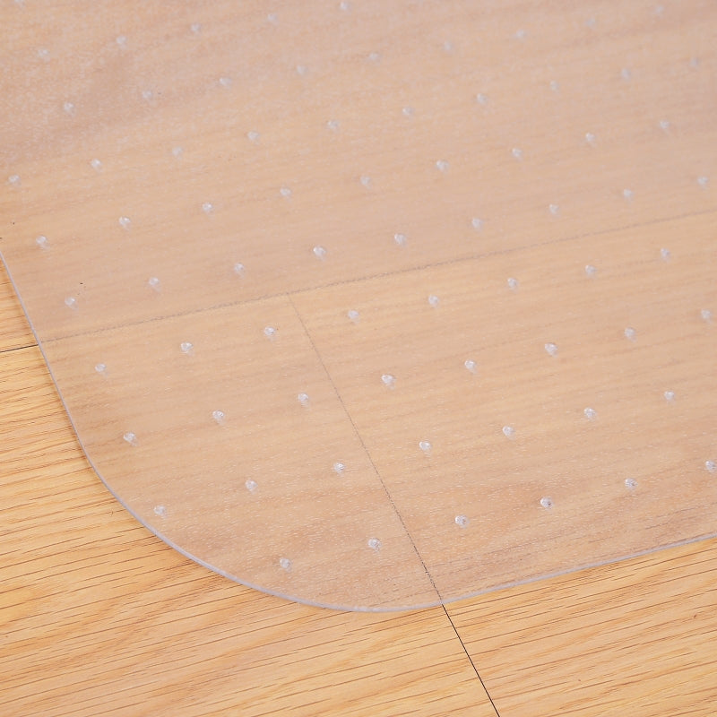 Clear Office Chair Mat with Non-Slip Studs - Frosted Lip