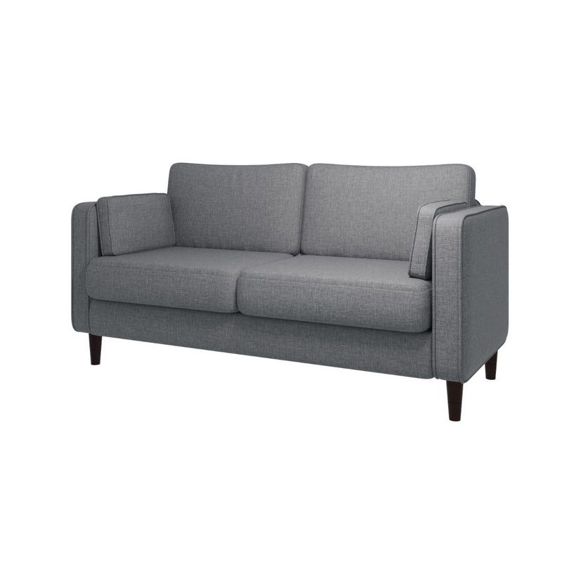 Dark Grey 2 Seater Cushion Back Sofa