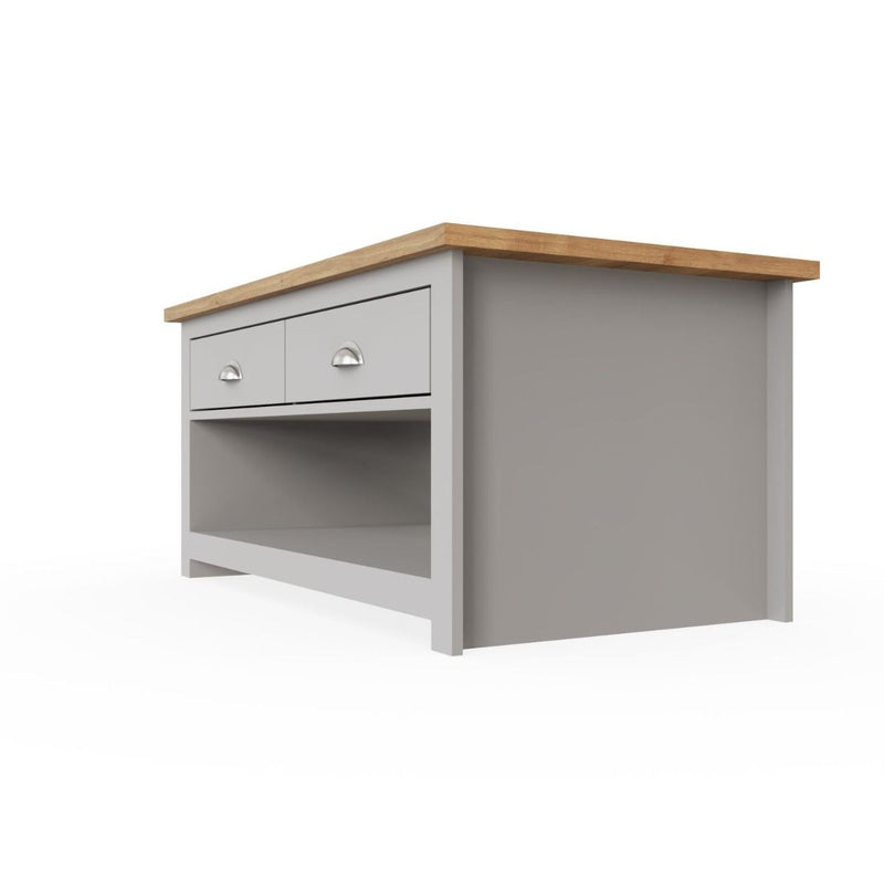 2 Drawer Grey Coffee Table