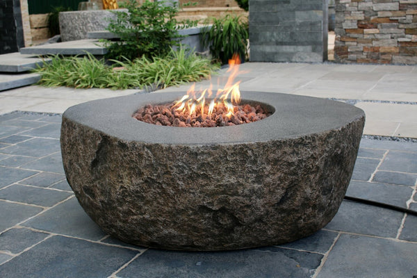 High Performance Cast Concrete Boulder Fire Table