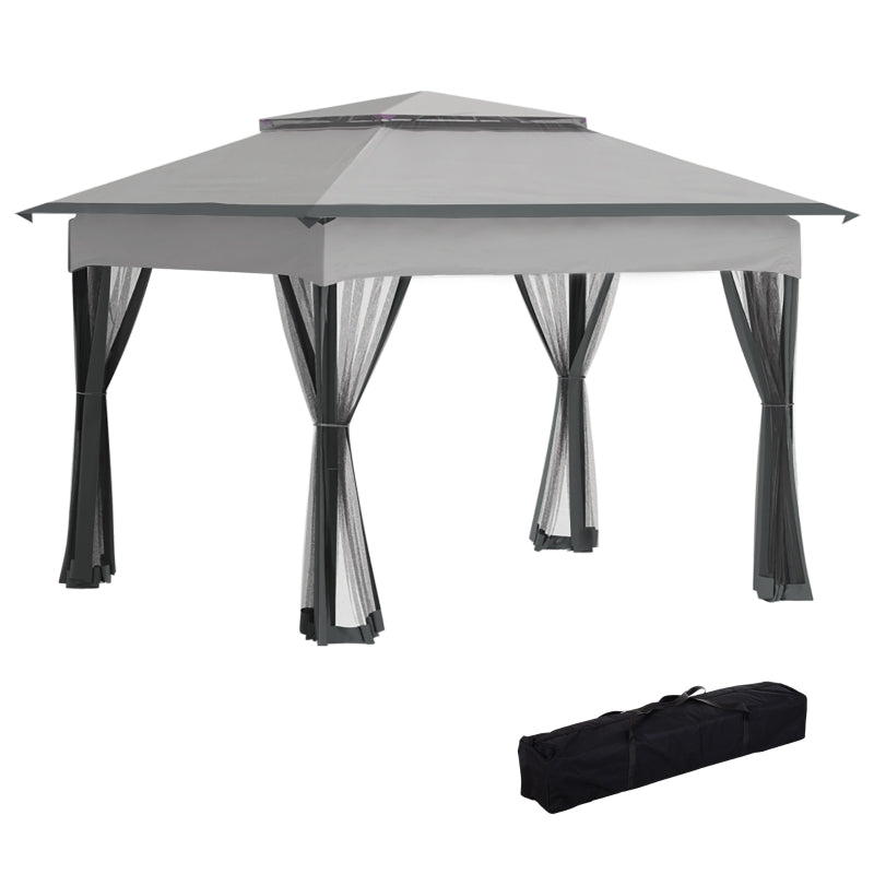 Grey Metal Pop Up Gazebo