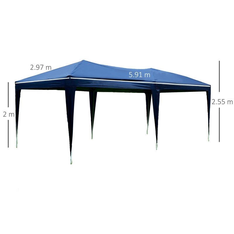 Blue Water Resistant Pop Up Gazebo