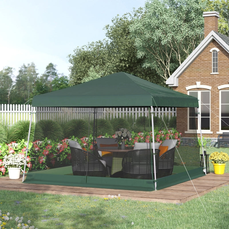 Green Gazebo With Netting