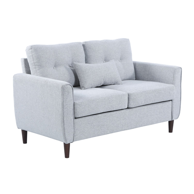 Harvard Light Grey 2 Seater Linen Sofa