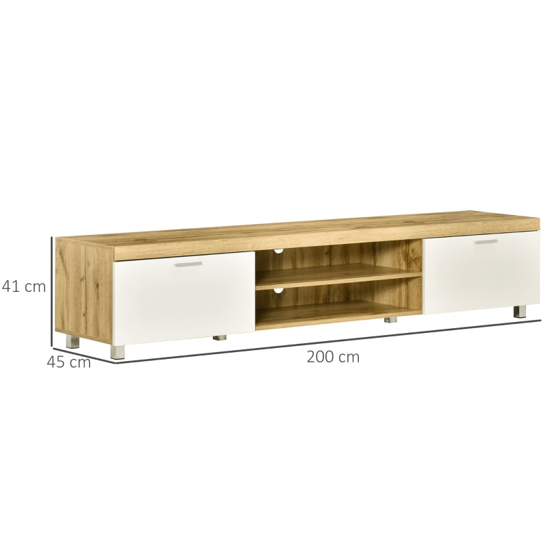 Modern Woodgrain Oak TV Unit