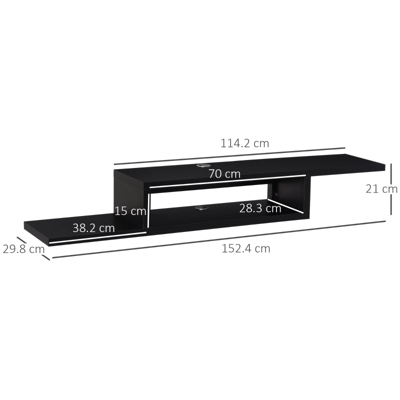 Z-Shaped Floating TV Stand