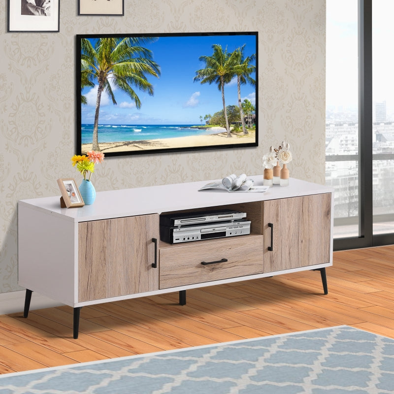 Wooden Style TV Stand With Cabinet And Doors