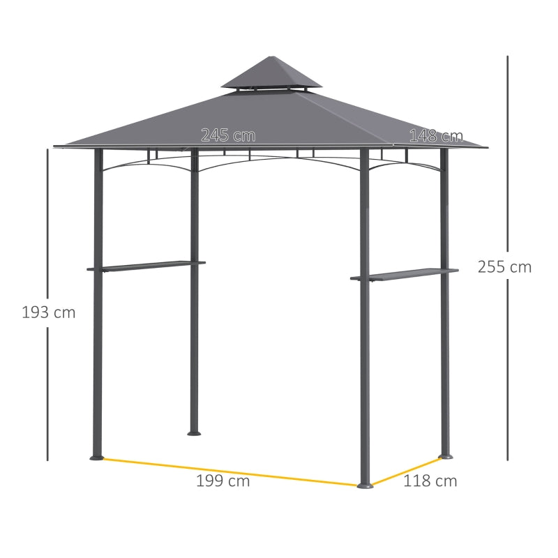 Grey BBQ Gazebo