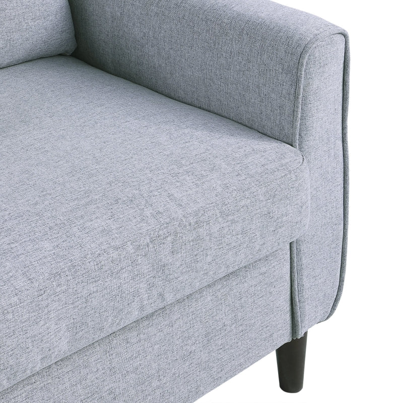 Harvard Light Grey 2 Seater Linen Sofa