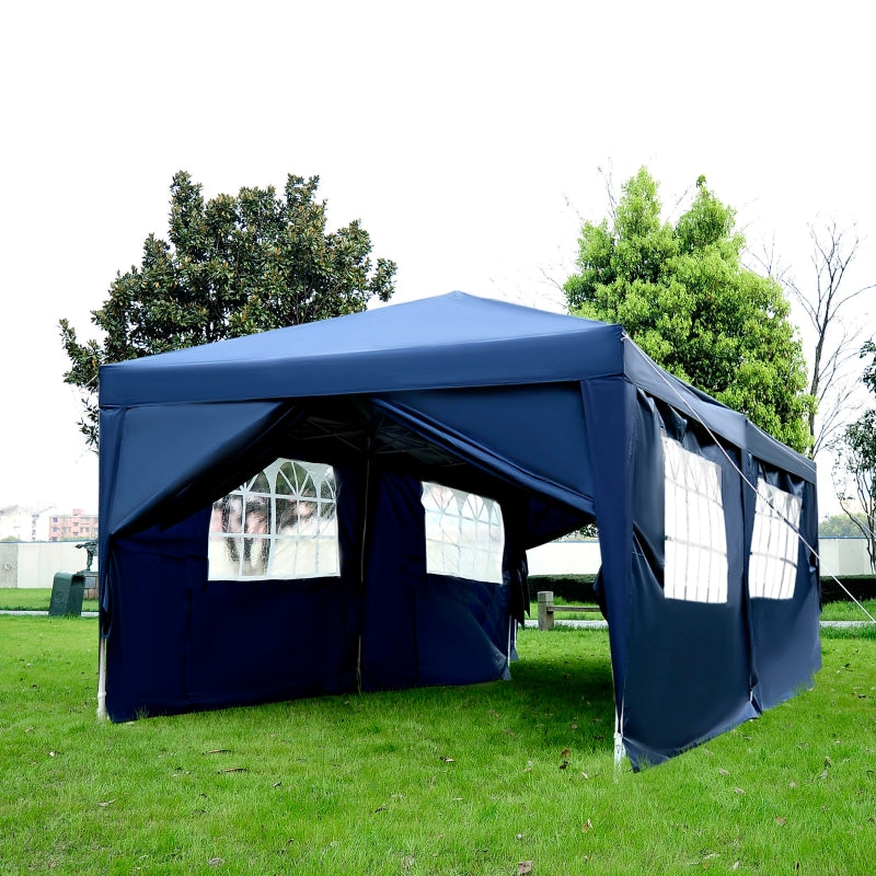 Blue Water Resistant Pop Up Gazebo